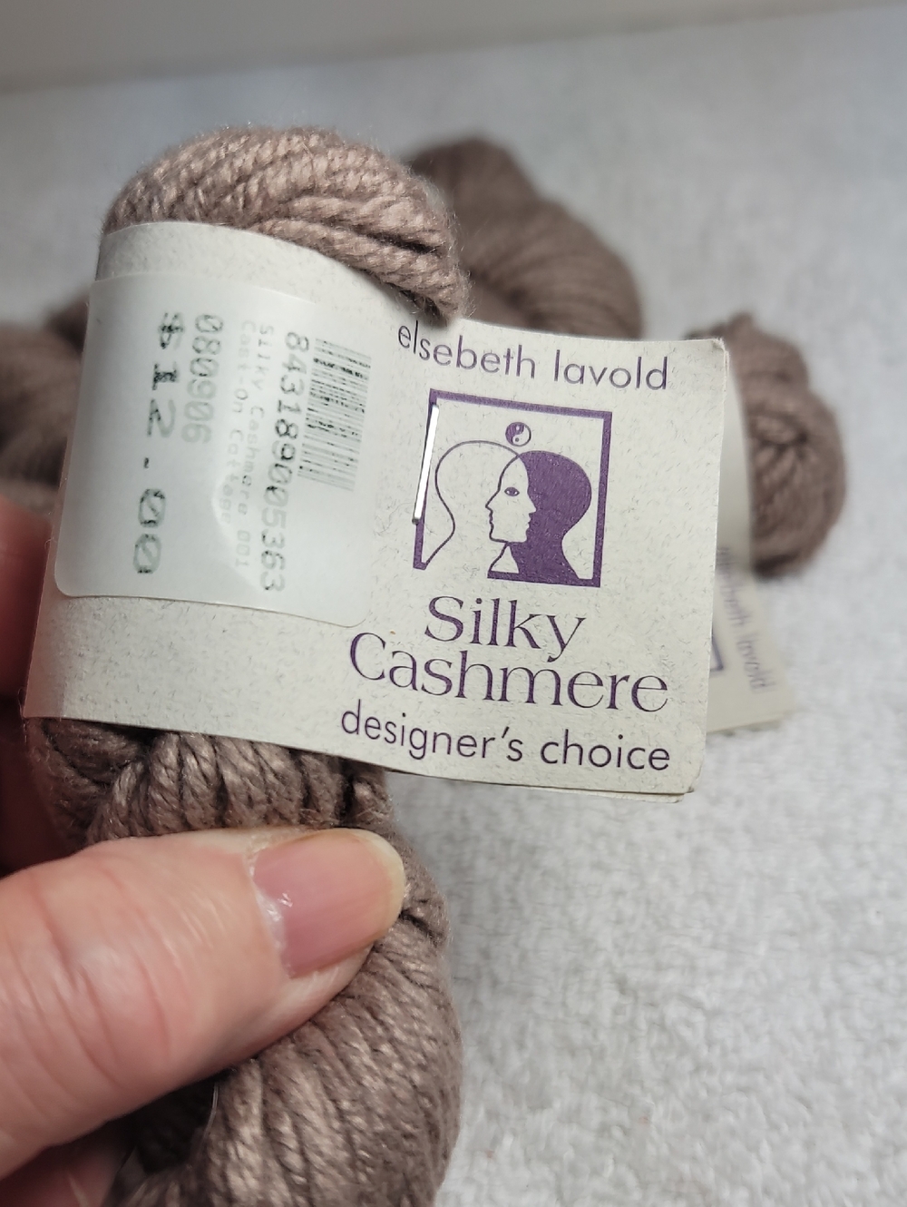 Elsebeth Lavold Silky Cashmere Yarn 4 Skeins in Smoky NWT - Picture 2 of 3